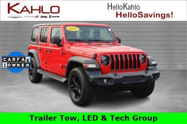 used 2021 Jeep Wrangler Unlimited car, priced at $29,718