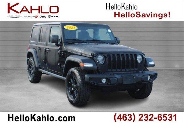 used 2021 Jeep Wrangler Unlimited car, priced at $31,591