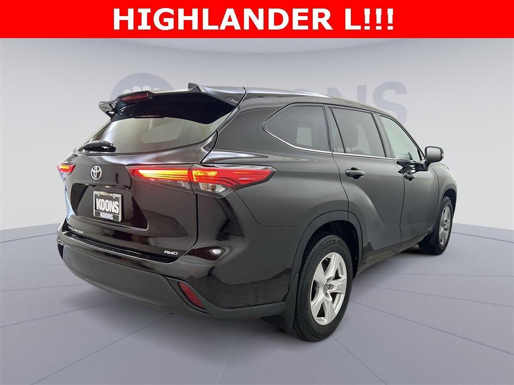 used 2021 Toyota Highlander car, priced at $28,250