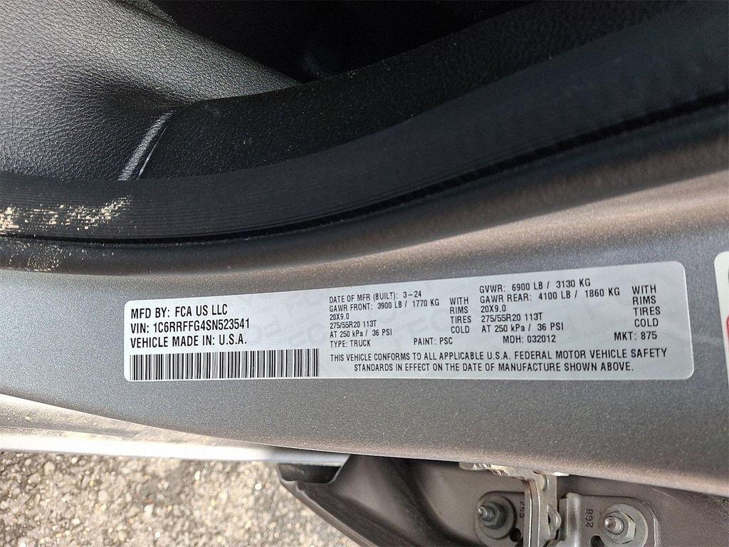 new 2025 Ram 1500 car, priced at $59,347