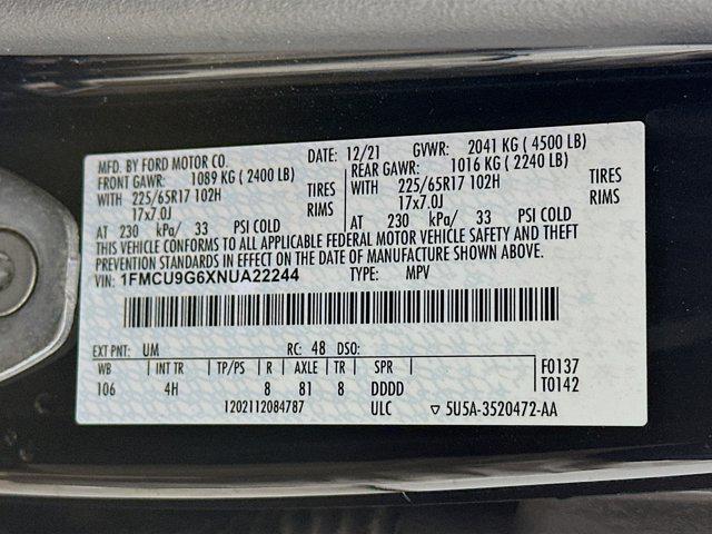 used 2022 Ford Escape car, priced at $16,397