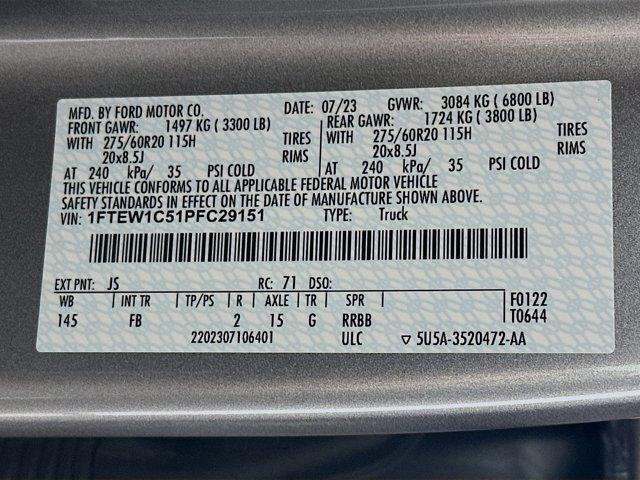 used 2023 Ford F-150 car, priced at $33,997