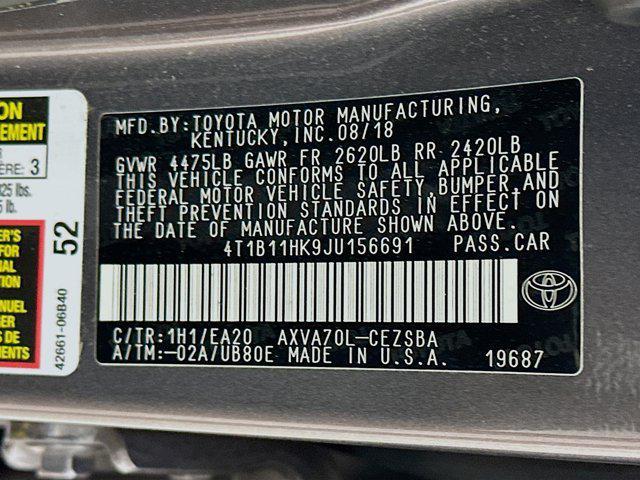 used 2018 Toyota Camry car, priced at $20,197