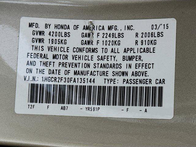 used 2015 Honda Accord car, priced at $16,297