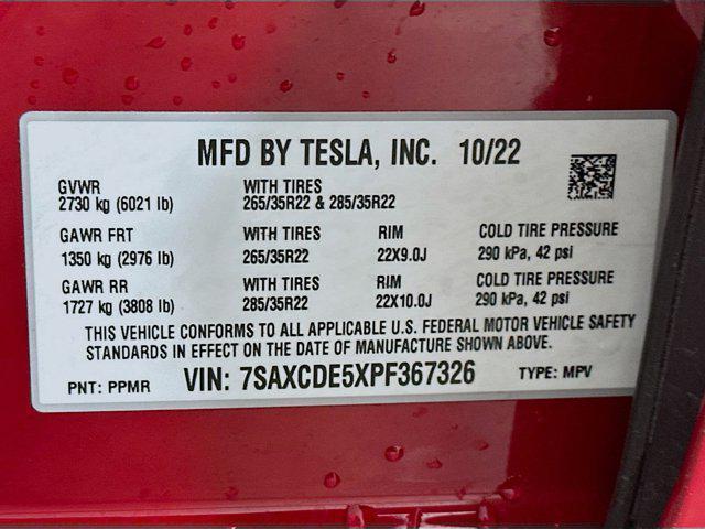 used 2023 Tesla Model X car, priced at $50,197