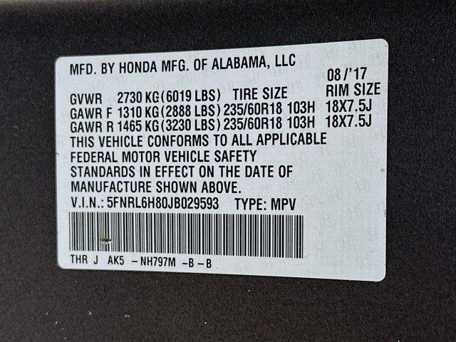 used 2018 Honda Odyssey car, priced at $22,197