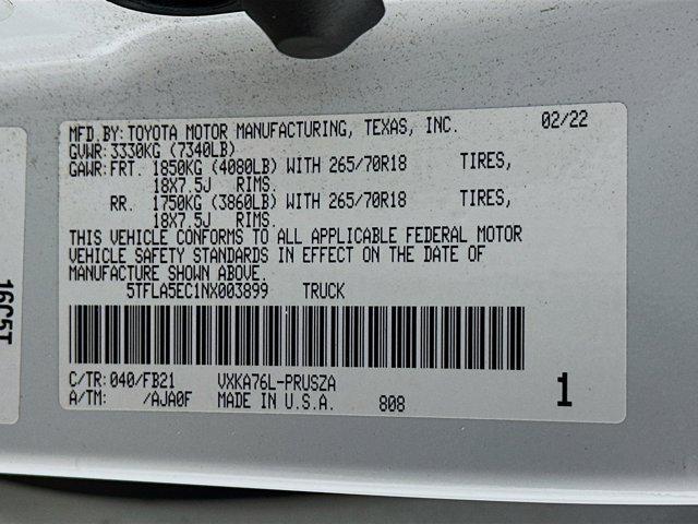 used 2022 Toyota Tundra car, priced at $37,997