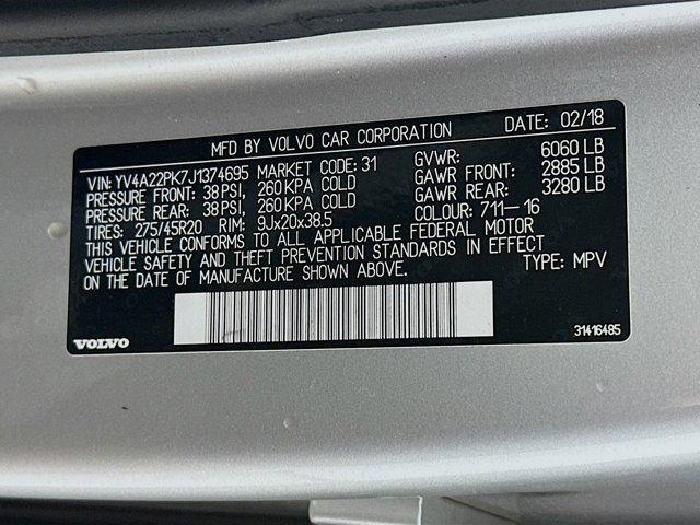 used 2018 Volvo XC90 car, priced at $15,797
