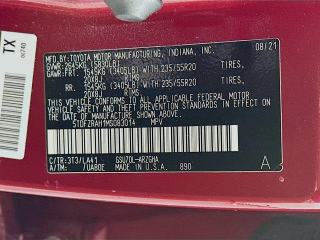 used 2021 Toyota Highlander car, priced at $30,397