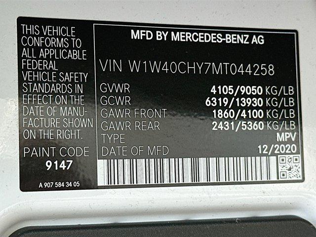 used 2021 Mercedes-Benz Sprinter 2500 car, priced at $42,697