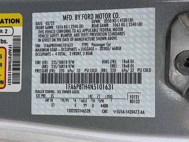 used 2022 Ford Mustang car, priced at $21,197