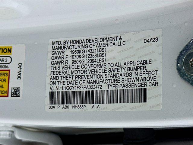 used 2023 Honda Accord car, priced at $24,797