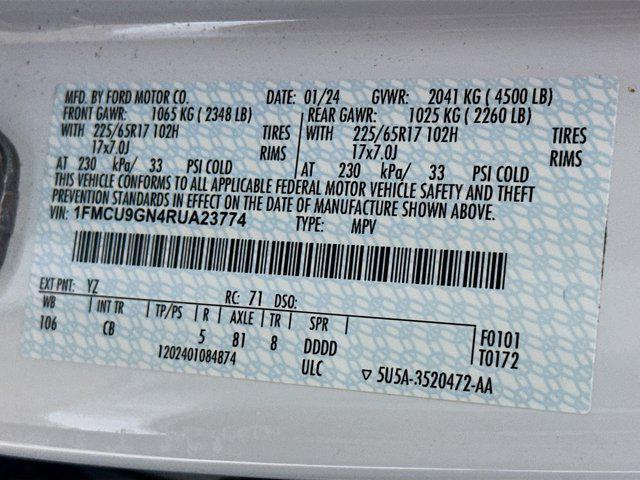 used 2024 Ford Escape car, priced at $18,997