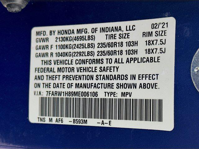 used 2021 Honda CR-V car, priced at $24,897