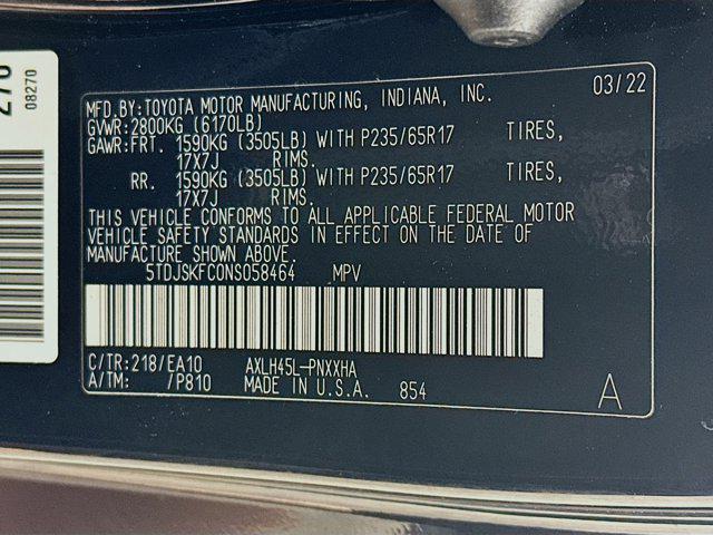 used 2022 Toyota Sienna car, priced at $46,197