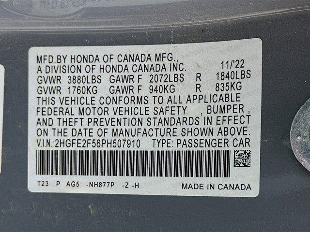 used 2023 Honda Civic car, priced at $21,997