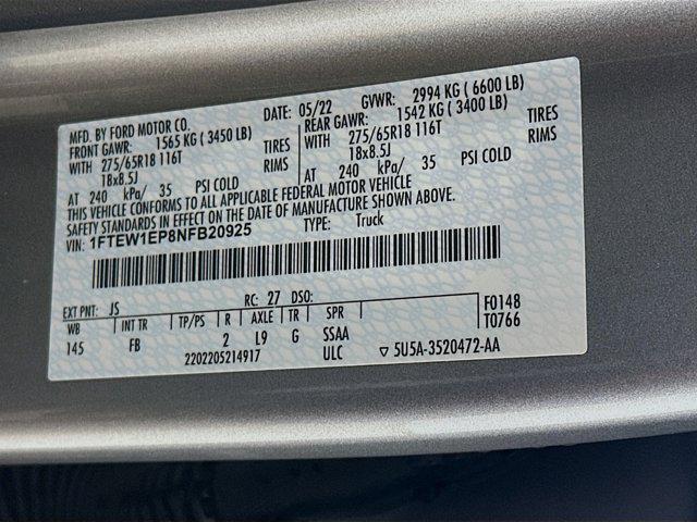 used 2022 Ford F-150 car, priced at $36,697