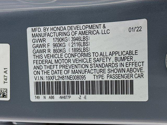 used 2022 Honda Civic car, priced at $23,897