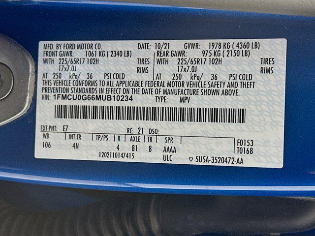 used 2021 Ford Escape car, priced at $18,997
