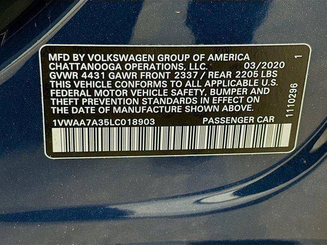 used 2020 Volkswagen Passat car, priced at $14,787