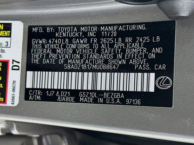 used 2021 Lexus ES 350 car, priced at $27,797