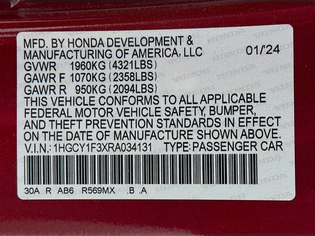 used 2024 Honda Accord car, priced at $26,997