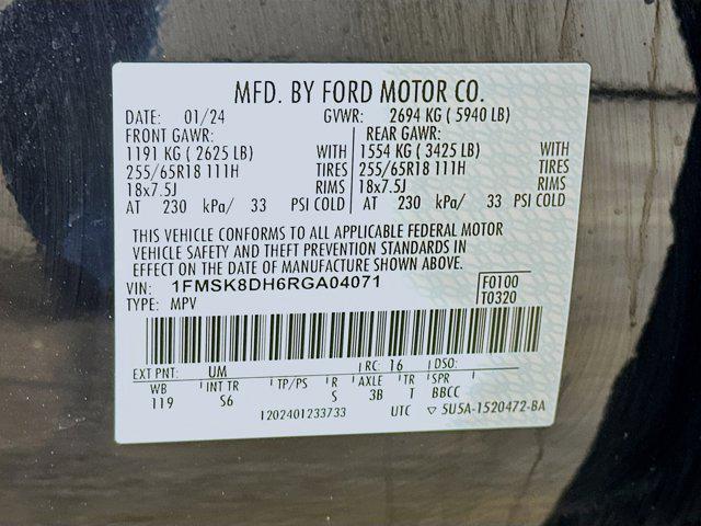 used 2024 Ford Explorer car, priced at $28,497