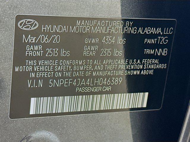used 2020 Hyundai Sonata car, priced at $16,197
