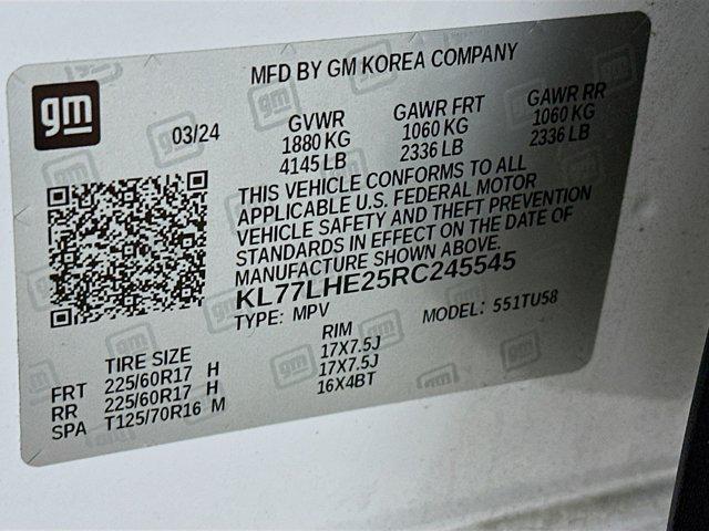 used 2024 Chevrolet Trax car, priced at $20,897