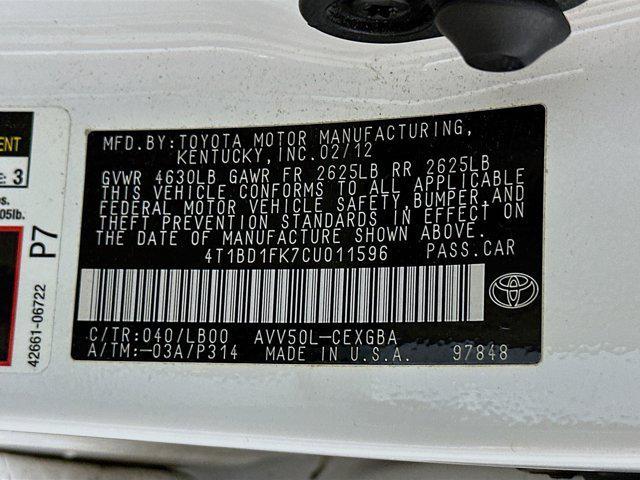 used 2012 Toyota Camry Hybrid car, priced at $10,797