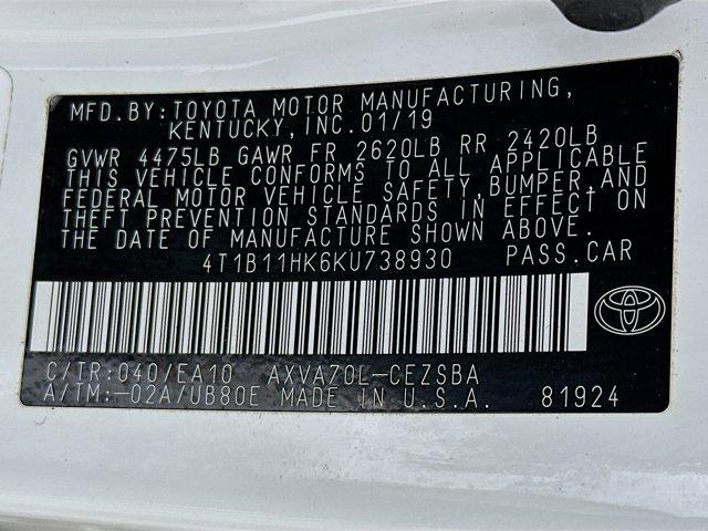 used 2019 Toyota Camry car, priced at $18,797