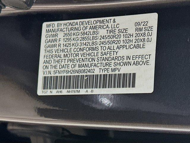 used 2022 Honda Pilot car, priced at $33,497