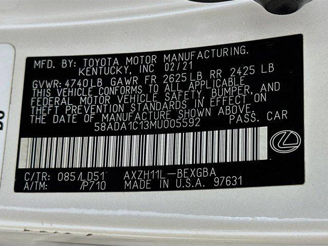 used 2021 Lexus ES 300h car, priced at $27,597