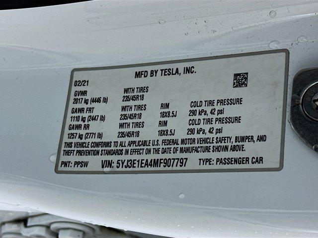 used 2021 Tesla Model 3 car, priced at $22,397