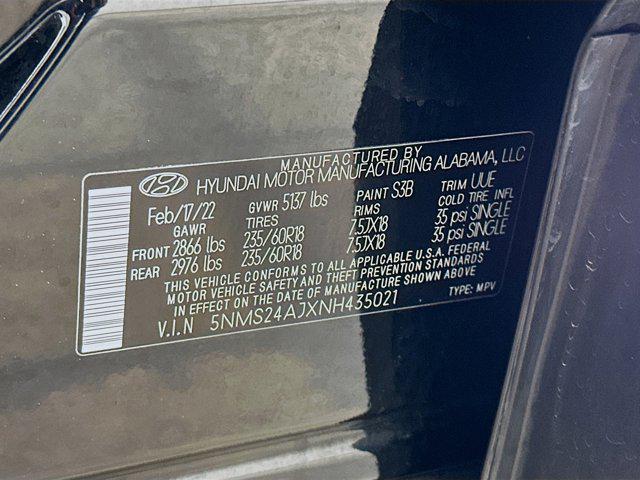 used 2022 Hyundai Santa Fe car, priced at $19,297