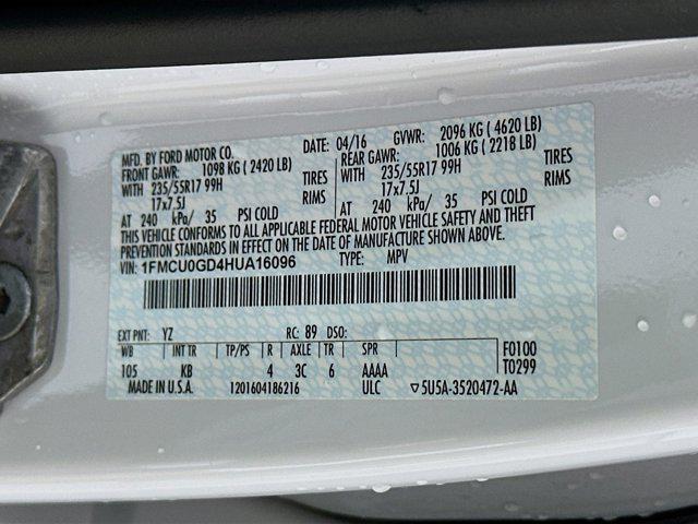 used 2017 Ford Escape car, priced at $10,897