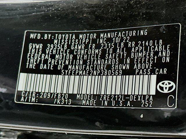 used 2022 Toyota Corolla car, priced at $18,197
