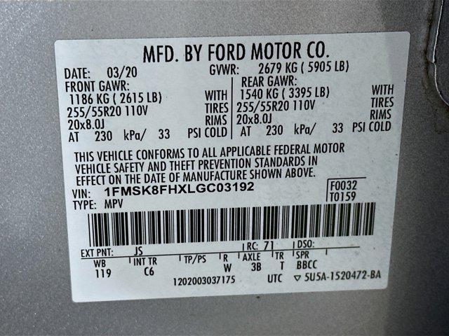 used 2020 Ford Explorer car, priced at $20,897