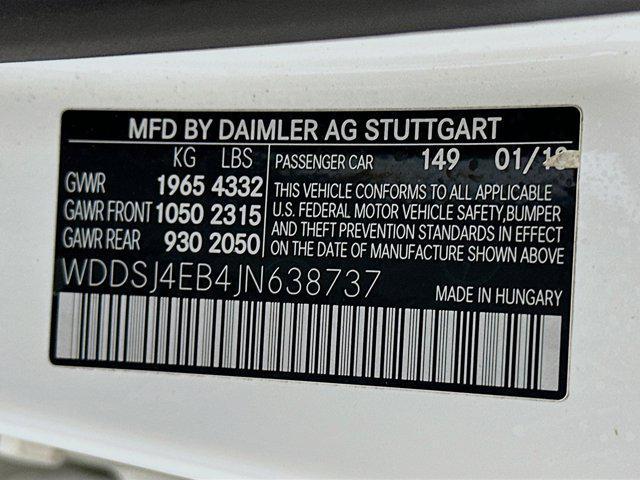 used 2018 Mercedes-Benz CLA 250 car, priced at $11,797