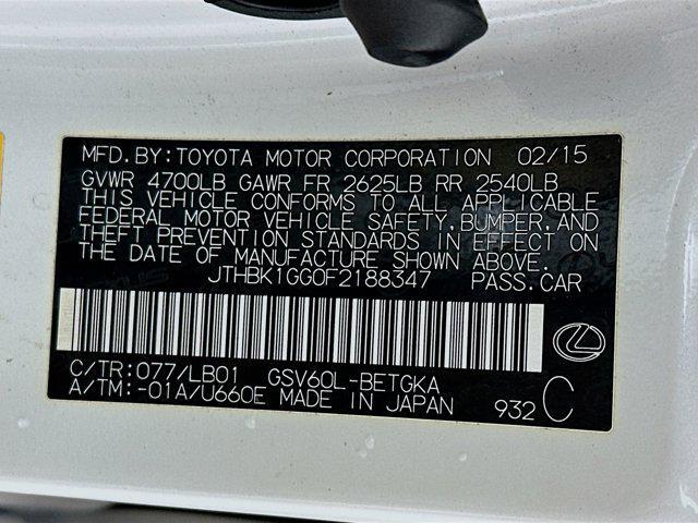 used 2015 Lexus ES 350 car, priced at $21,797