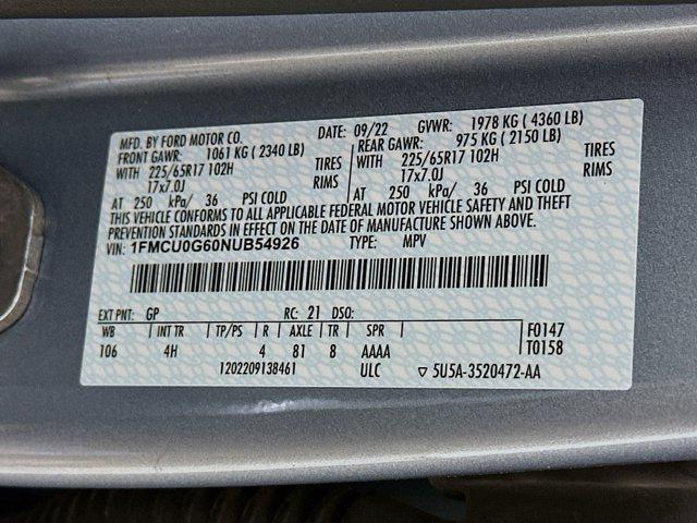 used 2022 Ford Escape car, priced at $19,997