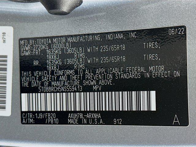 used 2022 Toyota Highlander Hybrid car, priced at $33,197