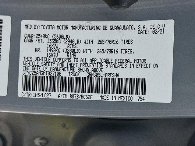 used 2021 Toyota Tacoma car, priced at $30,997