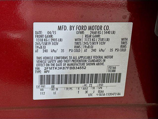 used 2015 Ford Edge car, priced at $12,024