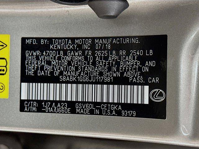 used 2018 Lexus ES 350 car, priced at $17,697