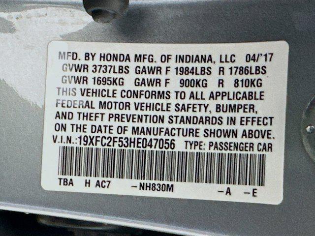 used 2017 Honda Civic car, priced at $12,497