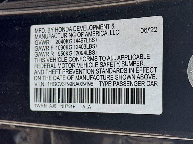 used 2022 Honda Accord Hybrid car, priced at $24,597