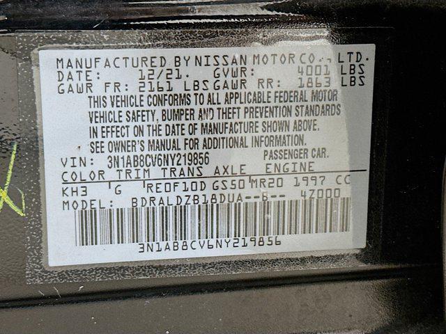 used 2022 Nissan Sentra car, priced at $17,497