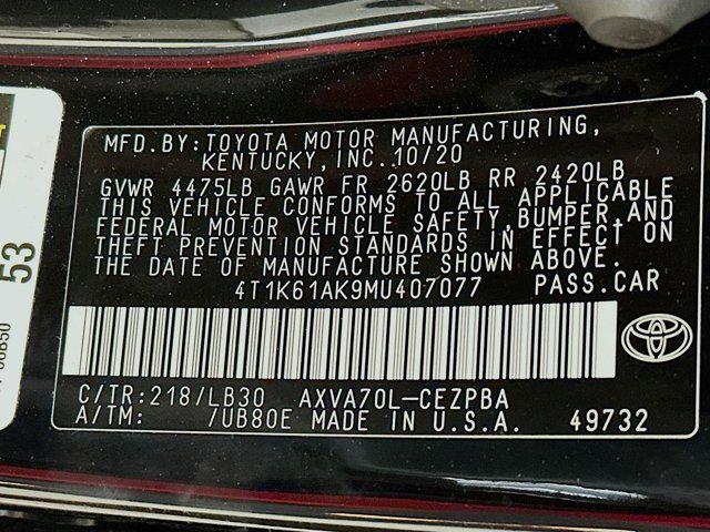 used 2021 Toyota Camry car, priced at $28,597