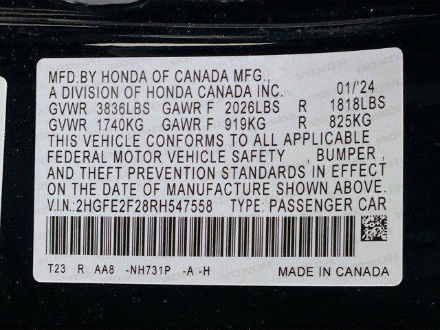 used 2024 Honda Civic car, priced at $24,497
